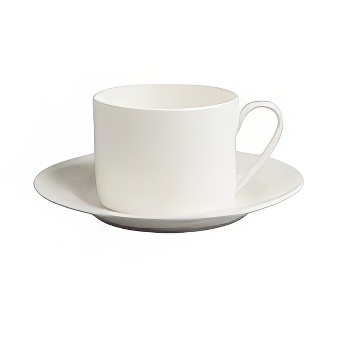 Filiżanka do sublimacji  z talerzykiem - komplet 6 sztuk