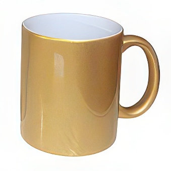 Pearl Sublimation Mug, gold, 330 ml