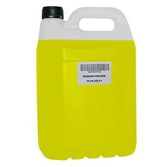 Cleaning fluid for ink print heads - yellow. inside4 kg
