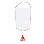 Flag-type pennant with red sublimation trim - 10 pcs