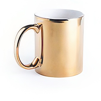 Metaliczny kubek do sublimacji i graweru laserowego złoty, 330 ml