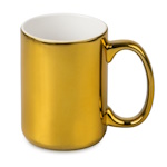 Glossy metallic mug for sublimation and laser engraving