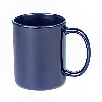 Coloured Sublimation Mug, navy blue, 330 ml