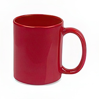 Coloured Sublimation Mug, dark red, 330 ml