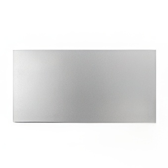 Matte aluminium plate for engraving, silver/black