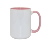 Inside and handle color sublimation mug - big