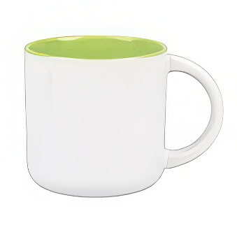 Sublimation Mug - Light Green Inner, 400 ml