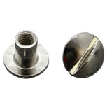 Metal bookbinding screws