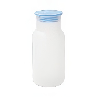 Glass bottle for sublimation and engraving with a cover, transparent  blue, 550 ml