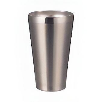Tumbler mug for sublimation and engraving without cover silver 450 ml