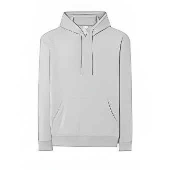 Men&rsquo;s hoody sweatshirt for printing Colour: silver Size: S
