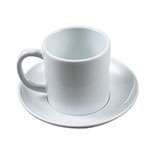 Plastic unbreakable coffee cup for sublimation overprint and engraving