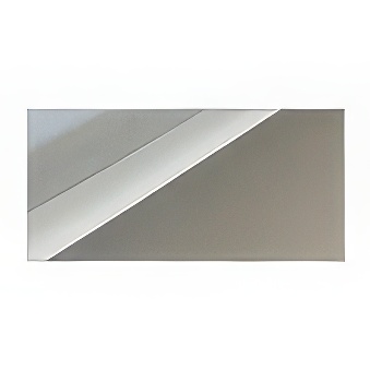 Aluminium Sheet for Heat Transfer, Sublimation, DTF Printing and Engraving - Silver Mirror finish, 600 x 300 mm