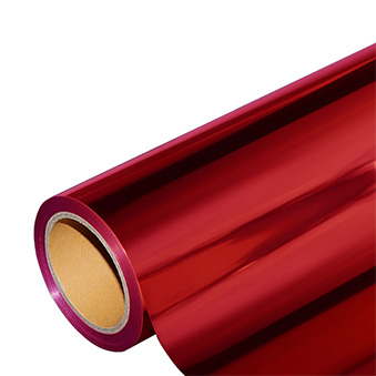 Flex film metallic, red