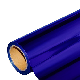 Flex film metallic for DTF printing, dark blue, 70 µm