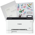 Set for removable tattoos: Canon i-Sensys LBP 631 laser printer and paper