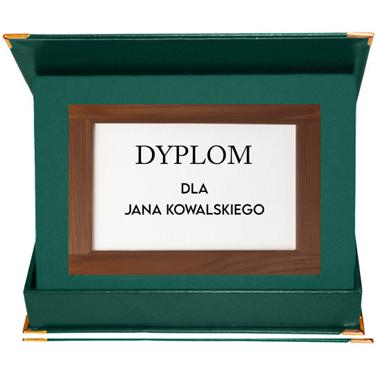 Case to MDF base - horizontal, green, 228 x 305 mm