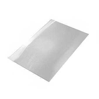 Aluminium Sheet for Heat Transfer, Sublimation, DTF Printing and Engraving - Silver Brushed, 300 x 200 mm
