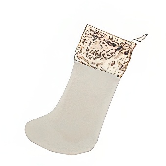 Rose gold sequin Christmas stocking for sublimation 17x46 cm