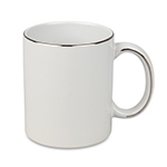 Sublimation Mug - Silver Rim and Handle