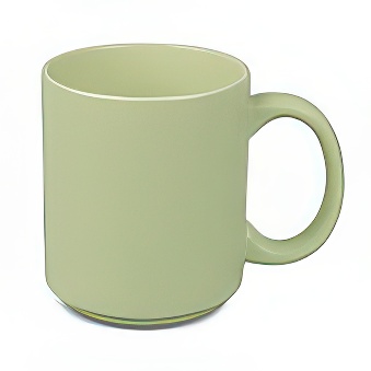 Stackable Coloured Sublimation Mug, green