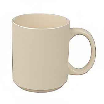 Stackable Coloured Sublimation Mug, beige