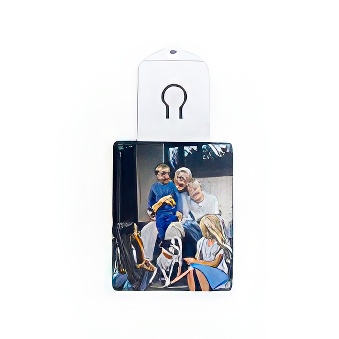 Bauble with led backlight for sublimation - rectangular, white