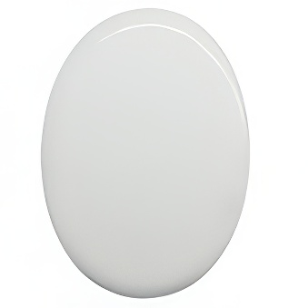 Ceramic white oval tile - sublimation outprint