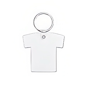 Sublimation and engraving MDF keychain - T-shirt, 5,4 x 5,7 cm