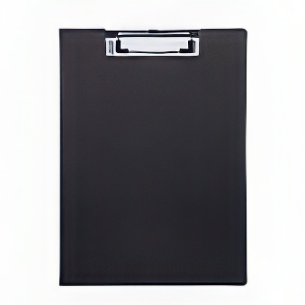 Clipboard Eco made of Durable Cardboard with Paper Lamination,blacl A4