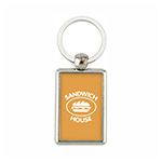 Metal double-sided keychain with graphics