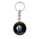 Metal double-sided keychain with graphics 