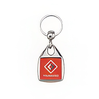 Metal Keychain Blanks, 25x25 mm Printing Area