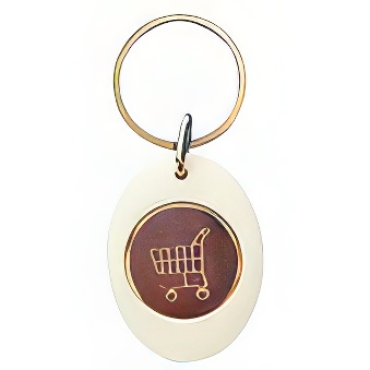 Manually Assembled Acrylic Keychain with Token