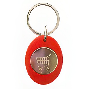 Manually Assembled Acrylic Keychain with Token