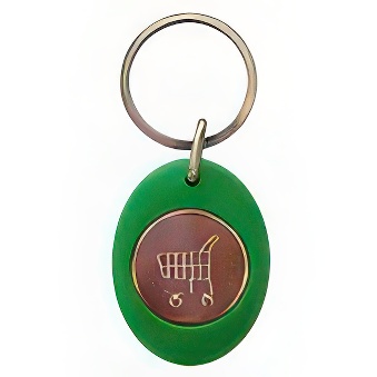 Manually Assembled Acrylic Keychain with Token