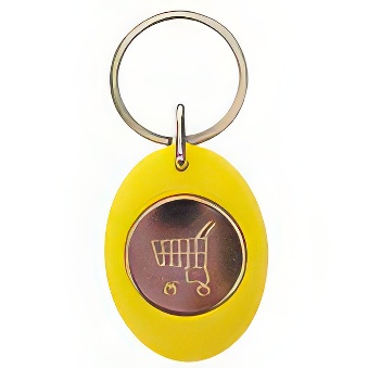 Manually Assembled Acrylic Keychain with Token