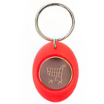 Manually Assembled Acrylic Keychain with Token