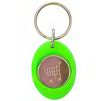 Manually Assembled Acrylic Keychain with Token