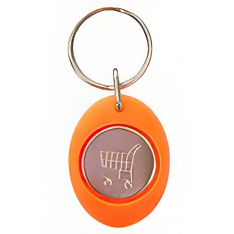 Manually Assembled Acrylic Keychain with Token