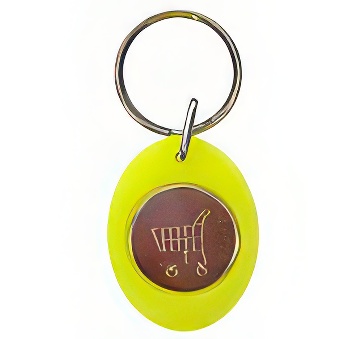 Manually Assembled Acrylic Keychain with Token