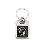 Elements for making metal double-sided keychain with sqare graphics