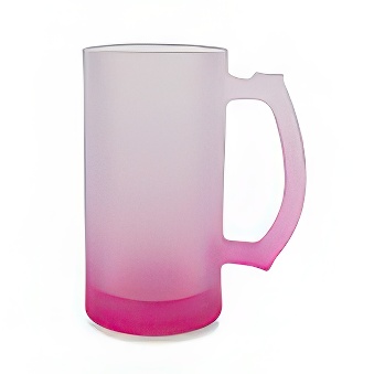 Glass stein for sublimation - gradient, pink