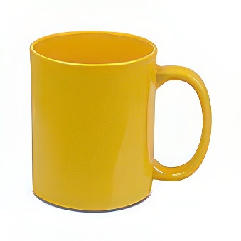 Coloured Sublimation Mug, yellow, 330 ml