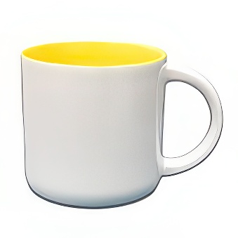 Sublimation Mug - Yellow Inner, 400 ml