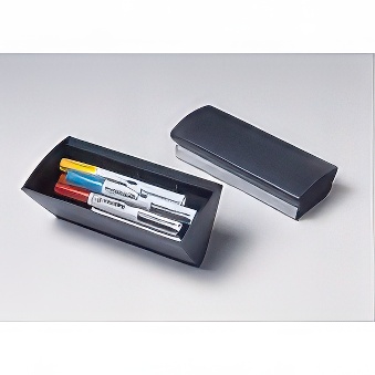 Magnetic Sponge for Cleaning Dry Erase Boards with a Marker Container
