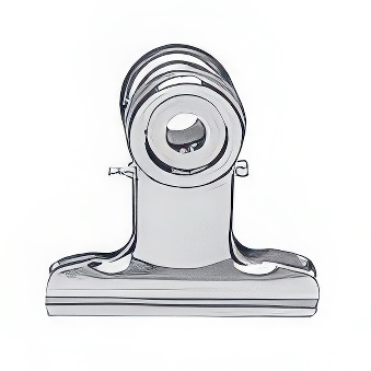 Letter Clip for Documents, silver, 5 cm