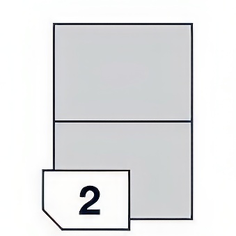 Samoprzylepny papier A4 do wszystkich rodzajów drukarek - 2 etykiety na arkuszu, wymiary etykiety - 210 x 148 mm