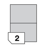 Self-adhesive labels for all types of printers- 2 labels on a sheet