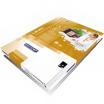 Self-adhesive glossy white paper for laser printers and copiers - 100 pcs